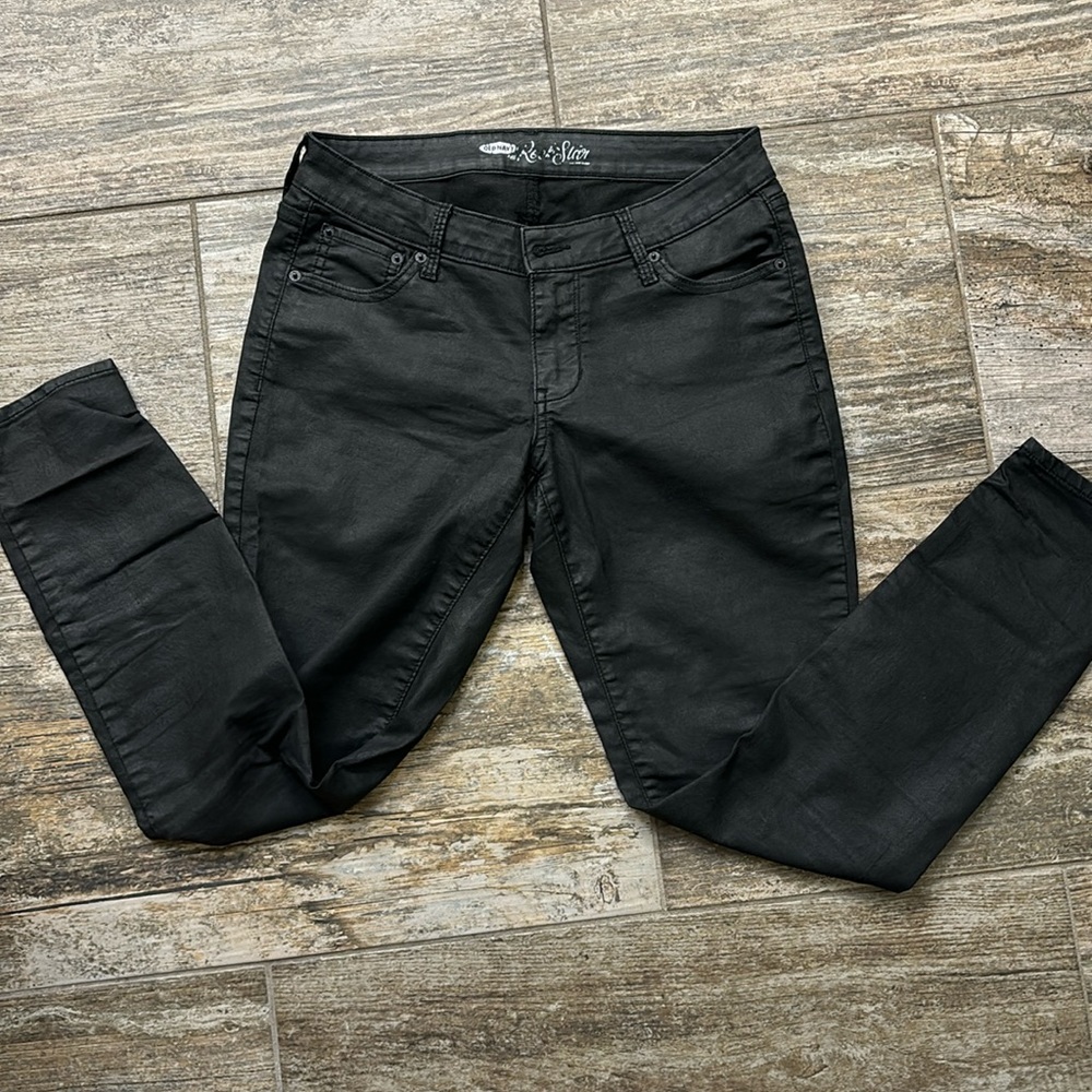 Old Navy Rock Star Coated Skinny Jeans
